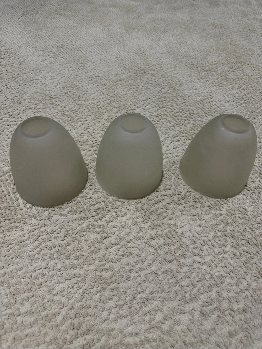 Frosted Glass Lamp Shade Set - Neutral Gray
